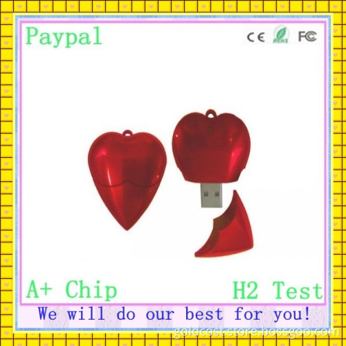Factory Price Heart Shaped USB Drive (GC-H012)